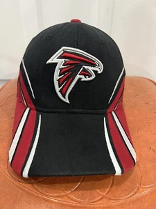 Atlanta Falcons Reebok NFL Black Red And White Cap Hat Fitted One Size Fits All - Picture 1 of 7