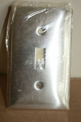 CUBIERTA INTERRUPTOR PALANCA ACERO INOXIDABLE HUBBELL Foto 1 de 2