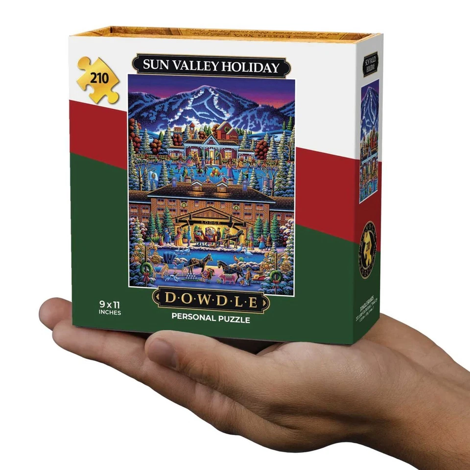 Mini quebra-cabeça pessoal Sun Valley Holiday 90305 210 peças 9 x 11" Dowdle - Imagem 1 de 1