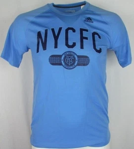 New York City FC NYCFC MLS Adidas Men's Light Blue T-Shirt  - Picture 1 of 4