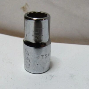 PROTO 4708T USA MADE SOCKET 1/4" DRIVE 1/4" 12 POINT A107u - Picture 1 of 7