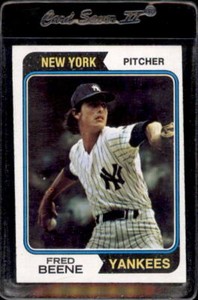1974 Topps #274 Fred Beene New York Yankees - Nice Card!