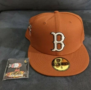 New Era Campfire Boston Red Sox 1967 World Series Patch Fitted Hat Size 8  - Picture 1 of 6