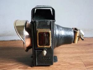 Seltene Vintage ""SALSBURY'S"" Patent Eisen und Messing Fahrrad Kopflampe der 40er Jahre. - Bild 1 von 12