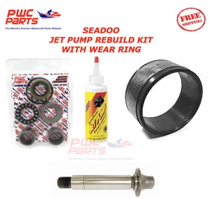 SEADOO Jet Pump Rebuild Kit Wear Ring Impeller Shaft Seal Oil 1998 GTX Limited - Picture 1 of 1