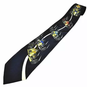 THE TIE STUDIO - Cravatta Sei Auto da Corsa in Pista Uomo Navy Novità - Foto 1 di 3
