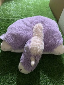 2010 PILLOW PETS Pet Pee-Wees 12.5"x11"x4.5" Purple/Pink Plush Stuffed UNICORN - Picture 1 of 1