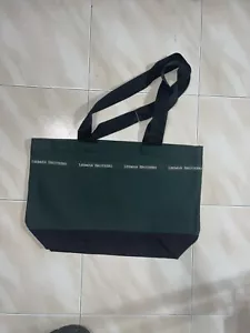 Lehman Brothers | Borsa Tote in tela | Business Finance | Verde Scuro - Foto 1 di 4