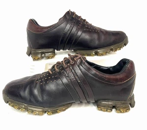 Adidas Herren Tour 360 LTD 3D Fit Foam Größe 8 Braun Leder Golfschuhe - Bild 1 von 20