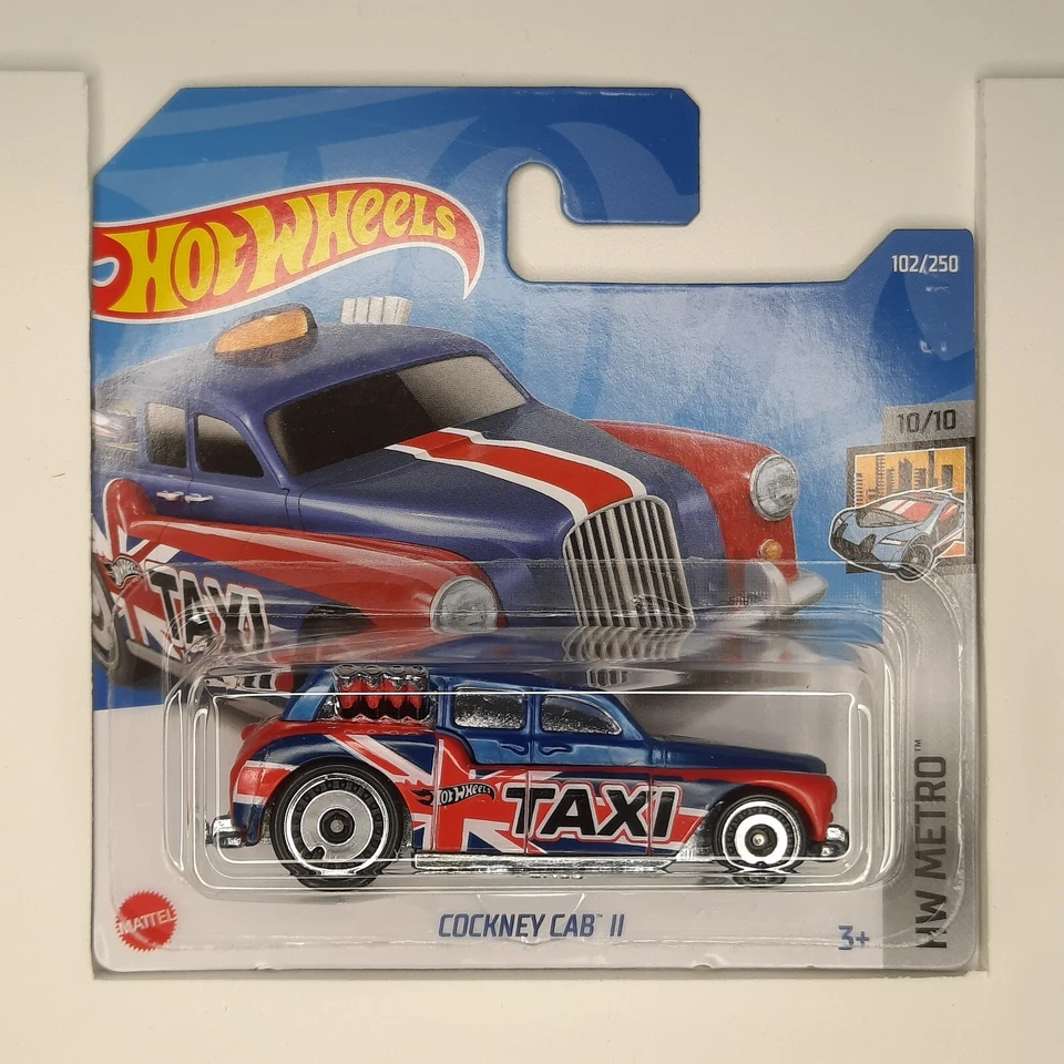 Hot Wheels Mattel 2022 Cockney Cab II 102/250 HW Metro 10/10 - Immagine 1 di 1