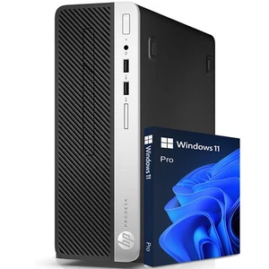 HP Desktop Computer PC i5 9500 Up to 32GB RAM 2TB SSD Windows 10 or 11 Pro Wi-Fi - Picture 1 of 9