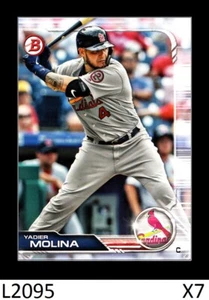 1-2019 BOWMAN BASE YADIER MOLINA CARDINALS CARD#36 QTY. - Picture 1 of 1