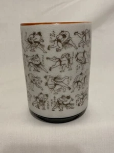Sumo Kimarite 11oz. Tea Cup 4.5" - Picture 1 of 6