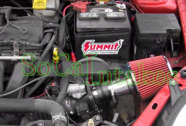 Black Red Air Intake Kit & Filter For 2000-2005 Dodge Neon 2.0L L4 SOHC - Image 1 of 1