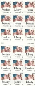 US 4709b Four Flags F ATM booklet 18 MNH 2012 - Picture 1 of 2