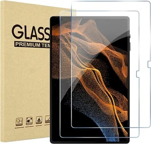 2 Pack - Tempered Glass Screen Protector for Samsung Tab S7/S8/S9 Plus Ultra - Picture 1 of 5