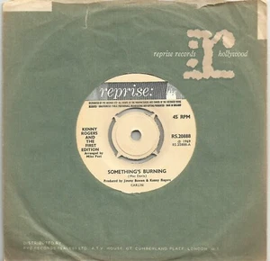 Kenny Rogers And The First Edition - Something's Burning 1969 7inch vinyl single - Picture 1 of 2