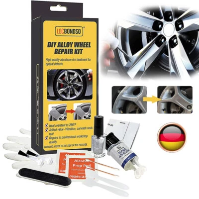 Alufelgen Reparatur Set Silber Felgenreparaturset Kratzer Risse Dellen Fachmann - Bild 1 von 4