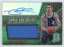 Nick Collison 2013-14 Panini Spectra Spectacular Green Auto /175 Jersey #48