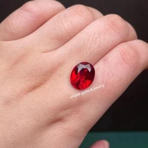 8x6MM Lab Grown Ruby Pigeon Blood Red Oval Cut Loose Gemstone For jewelry 2 PCS - Picture 1 of 8