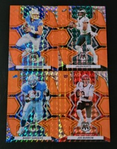 2022 Mosaic Football REACTIVE ORANGE PRIZMS 1-250 You Pick the Card