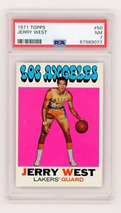 Jerry West 1971 Topps #50 PSA 7 Lakers HOF