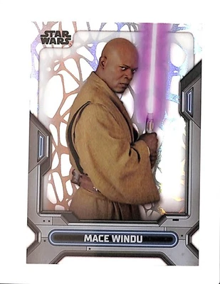 2023 TOPPS STAR WARS HIGH TEK 13 MACE WINDU PATTERN 1 GIRAFFE - Image 1 of 2