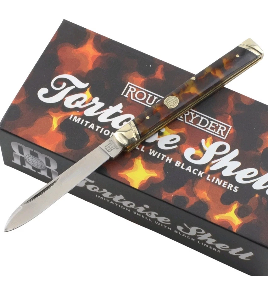 Rough Ryder Slim Doctors Knife Imitation Tortoise Shell Handle RR2438 - Image 1 of 1
