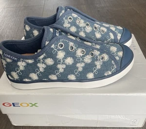 Geox Sneakers Ragazza Scarpe da Ginnastica Denim, Taglia 31 Nuove - Foto 1 di 3