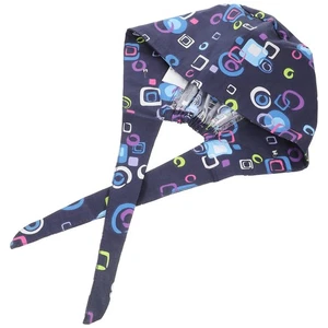 Sweat Absorbing Hat Creative Printing Lace Up Cotton Nurse Work Protector - Picture 1 of 12
