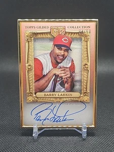 2024 Topps Gilded Barry Larkin Gold Frame Auto 🔥/50🔥 - Picture 1 of 2