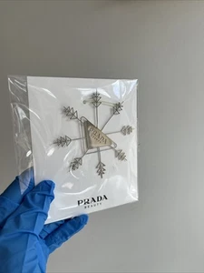PRADA Beauty Holiday 2025 Snowflake Ornament Silber NEU - Bild 1 von 5