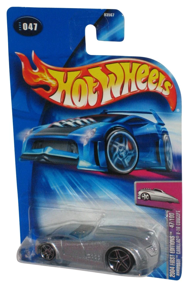 Juguete conceptual Hot Wheels 2004 primeras ediciones 47/100 Silver Hardnoze Cadillac V-16  Foto 1 de 1