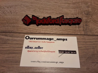 Rockford Fosgate ORIGINAL Punch/POWER DSM Badge for 🇺🇸 Car Audio Amp End Caps — 第 1/3 张图片