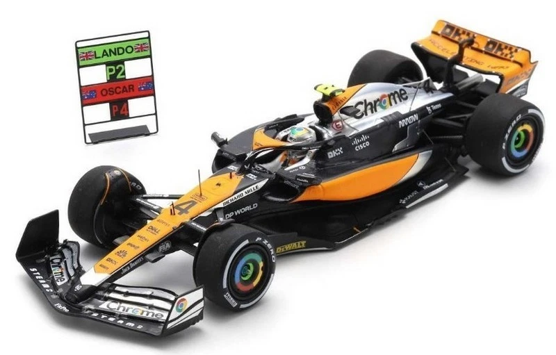 McLaren MCL60 British GP 2023 Lando Norris with pit board1:43 1:43 SPARK S8593 - Immagine 1 di 1