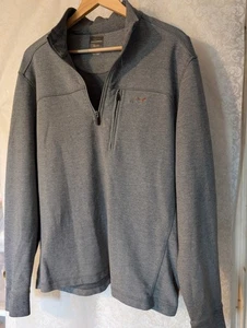 Greg Norman For Tasso Elba 1/4 Zip Long Sleeved Pullover XLarge Gray - Picture 1 of 10