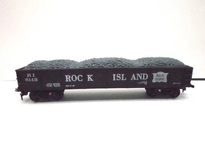 HO Scale Rock Island Coal Hopper Car 1:87 RI 6143 Freight Train Model Used - Image 1 of 4