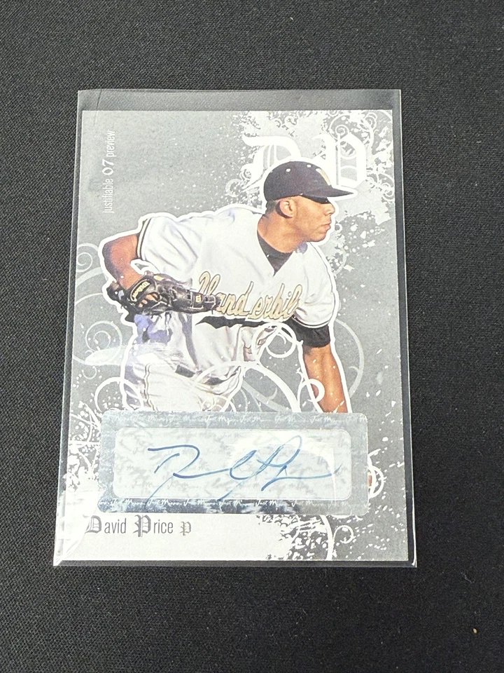 David Price 2007 Just Minors Autographs /200 RC Rays - Image 1 of 2