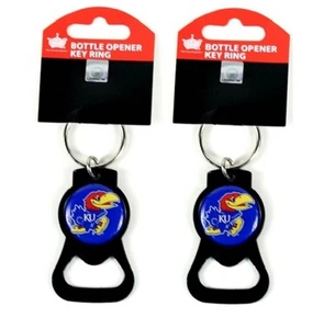 Kansas Jayhawks NCAA Bottle Opener Key Chain 2 Pack - Picture 1 of 2