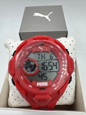 Puma Bold P5040 Red Digital Watch - New in Box with Manual 48.5mm - Image 1 of 4