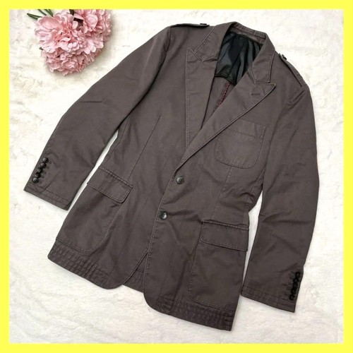 Gucci Giacca Militare Marrone 4 Tasche Usatoo Otti Uomoia Tagli