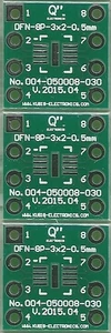DFN8-3x2 0.50mm(0.02") to DIP 0.3" - 3 PCS. [CA] - Picture 1 of 1