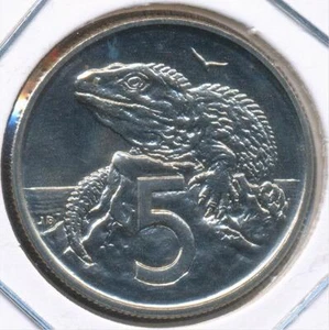Nueva Zelanda 1981 cinco centavos 5c Isabel II - sin circular - Imagen 1 de 3