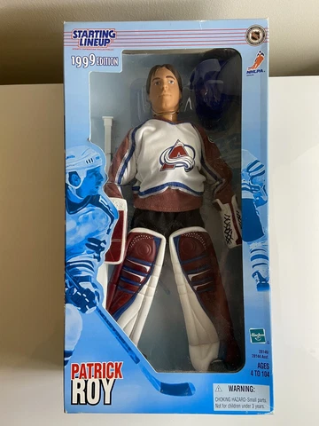Patrick Roy Colorado Avalanche Starting Lineup 12" 1999 Posable Figure. NIB Cover