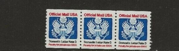 US Scotts #O139 Strip of 3 Fine/Very Fine MNH Cat. Value $15.00             #737 - Image 1 of 1