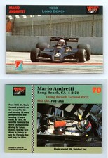 1978 Long Beach #70 Andretti Family Racing 1992 Trading Card