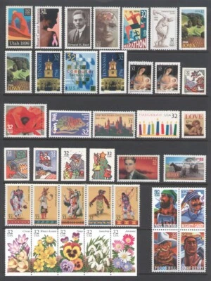 1996 U.S. COMMEMORATIVE YEAR SET *103 STAMPS* WITH 3 SHEETS MINT-NH - Image 1 of 4