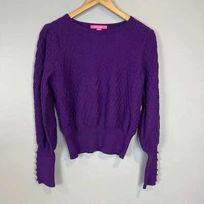Suéter Lilly Pulitzer Jacquetta M Majestuoso Púrpura Foto 1 de 4