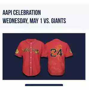 2024 Boston Red Sox AAPI Asian Heritage Cultural Jersey Size XL Sealed NEW - Picture 1 of 3