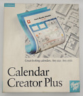Calendar Creator Plus - Vintage 1992-1993 - MS DOS/Windows - Logiciel Big Box